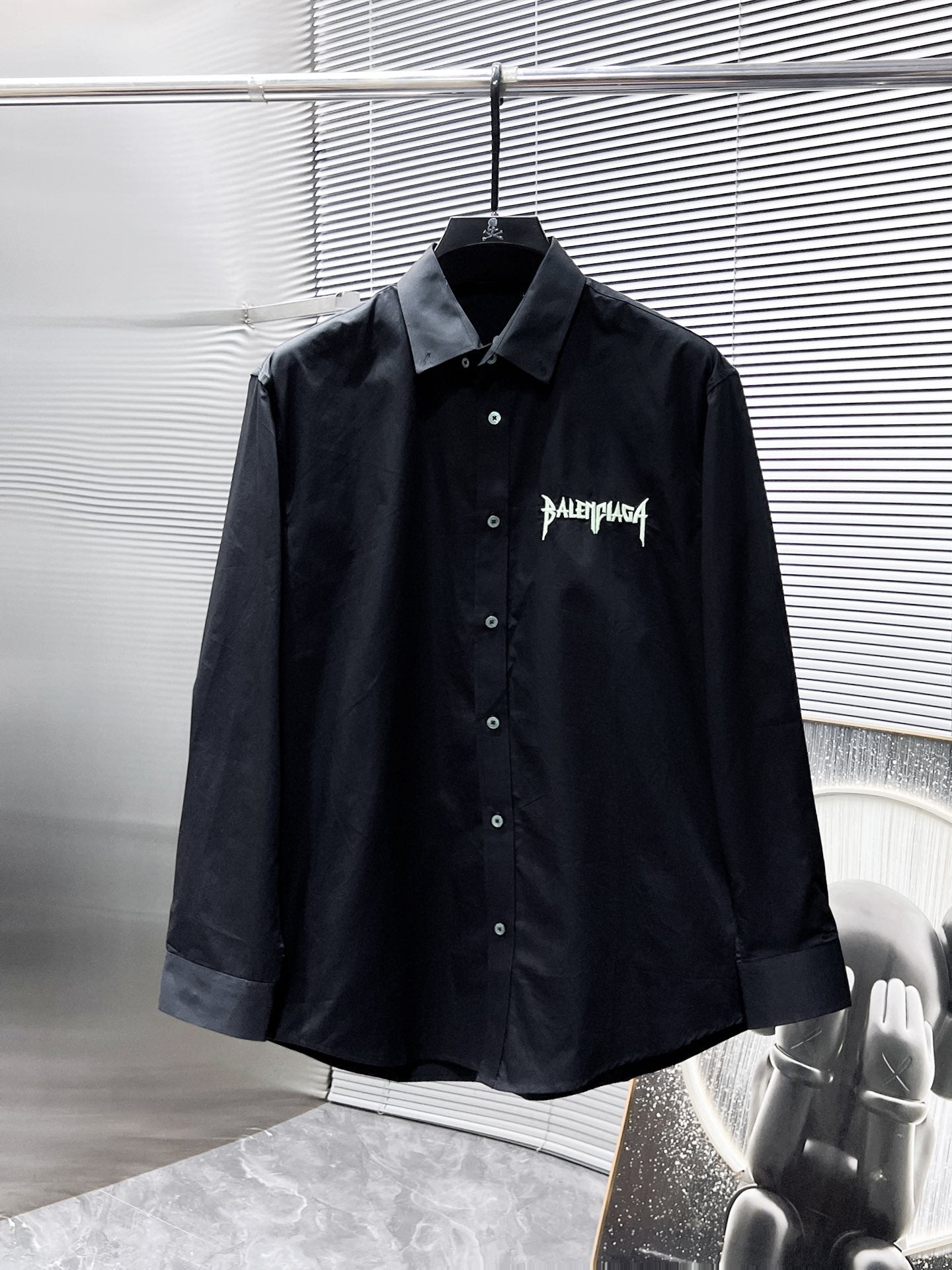 Balenciaga Metal Logo Shirt - Black