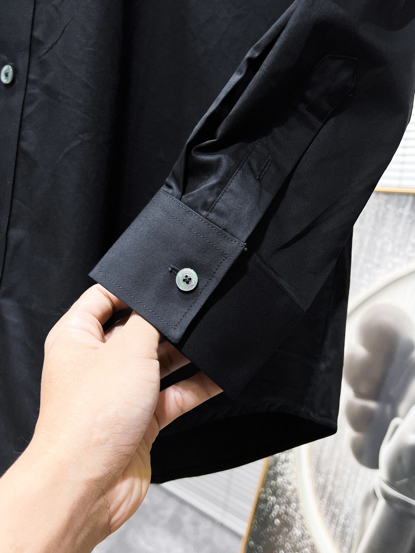 Balenciaga Metal Logo Shirt - Black
