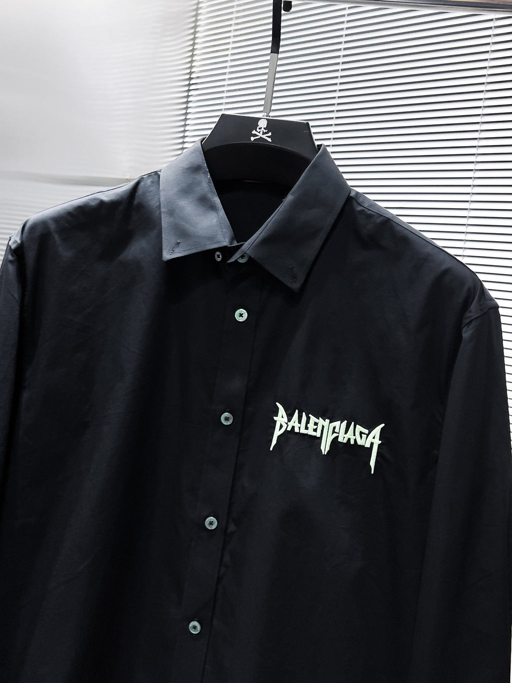 Balenciaga Metal Logo Shirt - Black