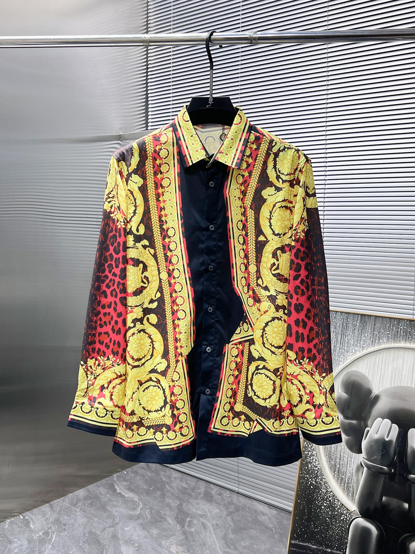 Versace Baroque Leopard Print Shirt