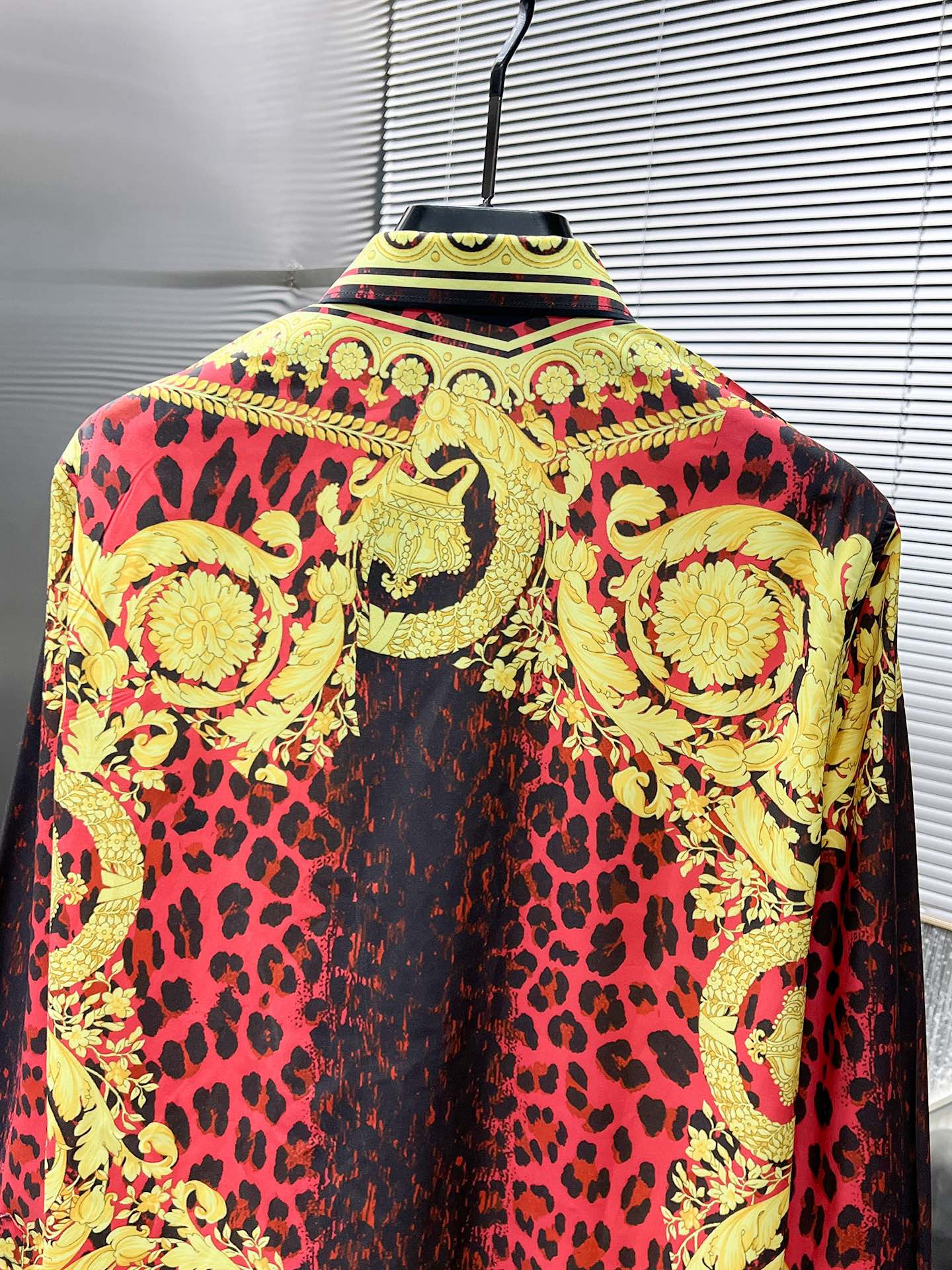 Versace Baroque Leopard Print Shirt