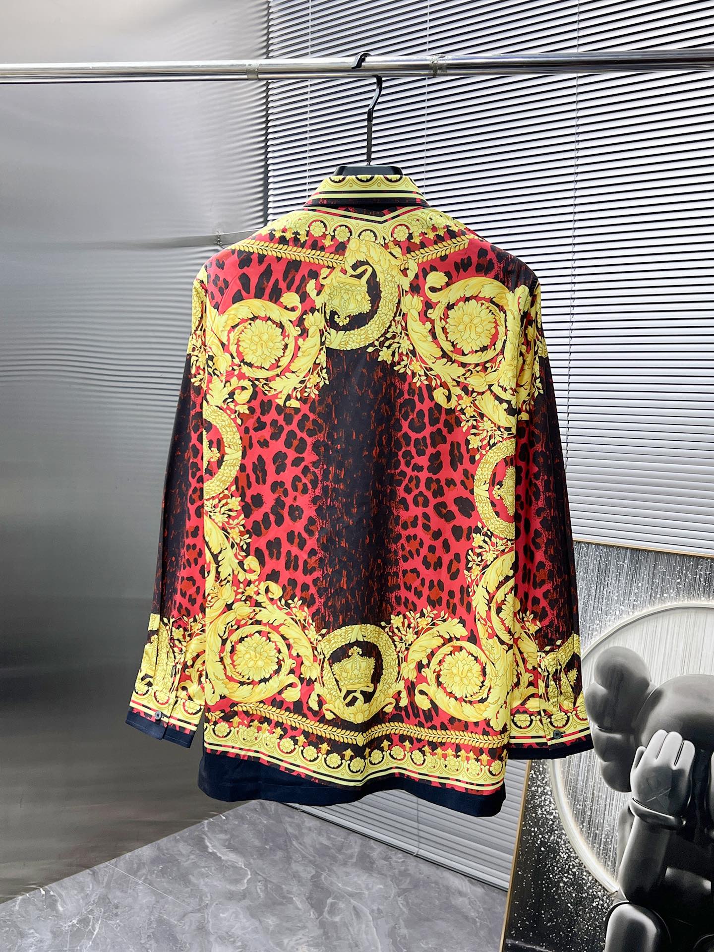 Versace Baroque Leopard Print Shirt