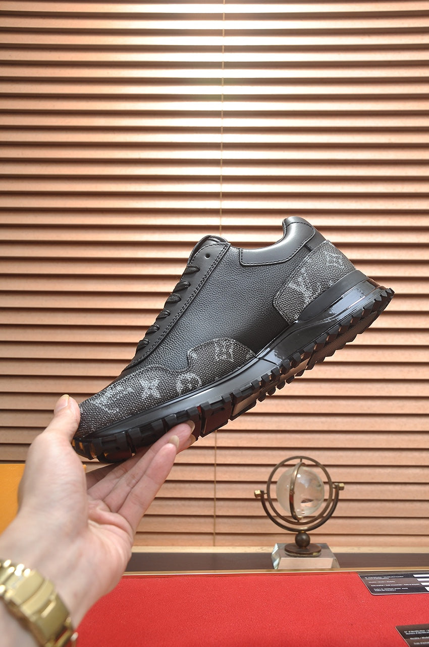 Louis Vuitton Run Away Sneakers - Black Monogram