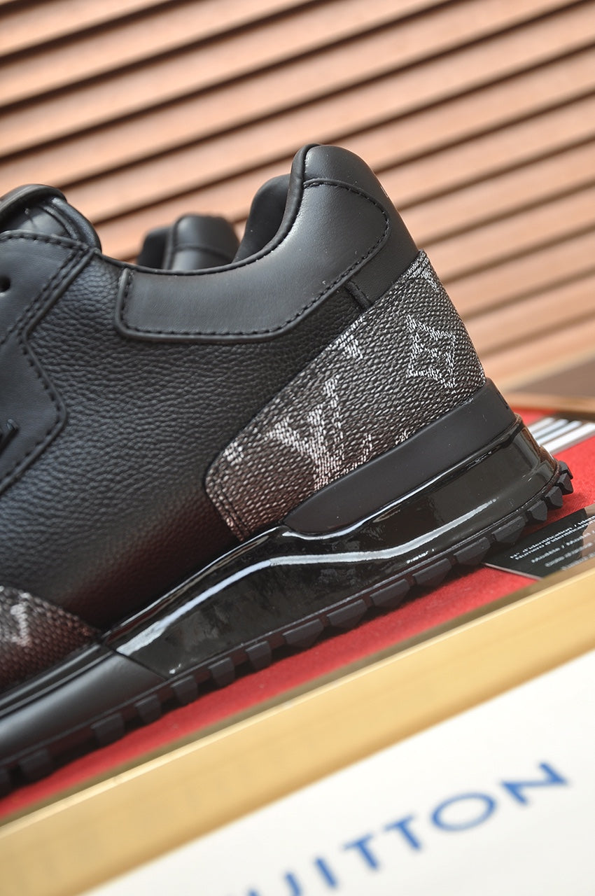 Louis Vuitton Run Away Sneakers - Black Monogram