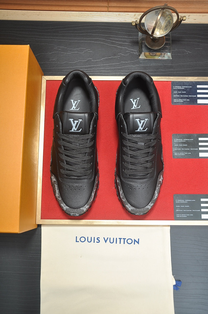Louis Vuitton Run Away Sneakers - Black Monogram