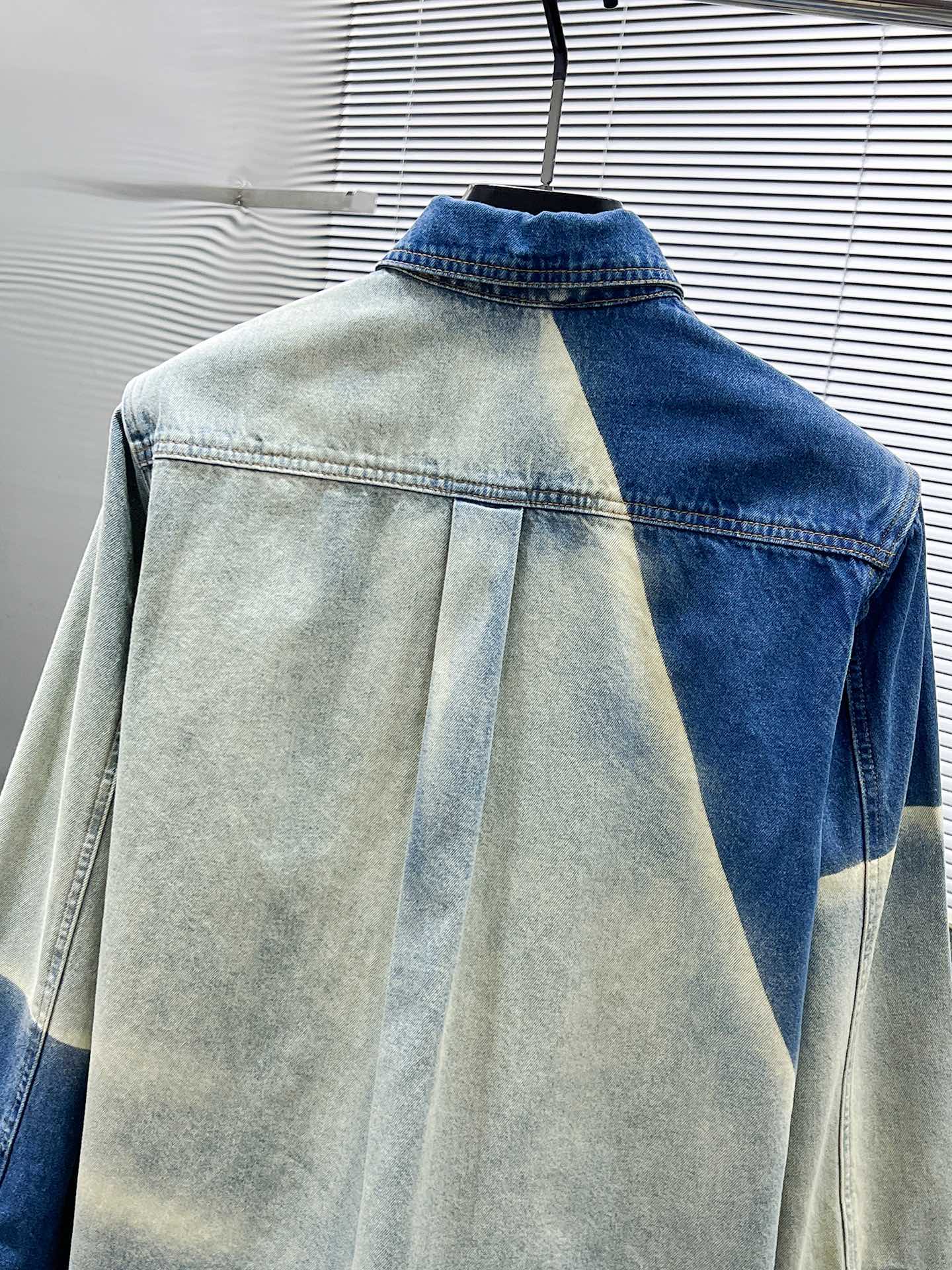 Louis Vuitton Color Block Denim Shirt