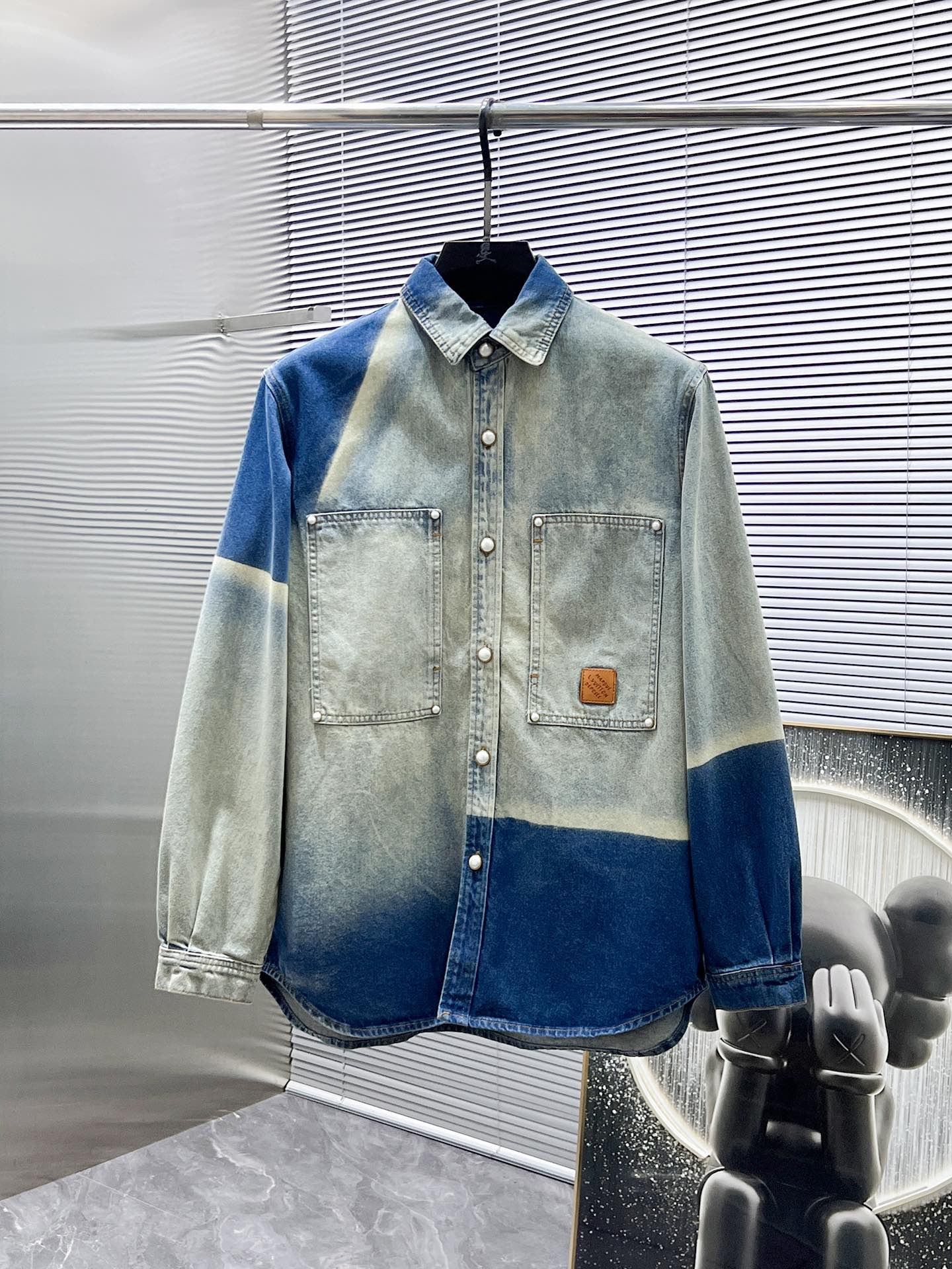 Louis Vuitton Color Block Denim Shirt