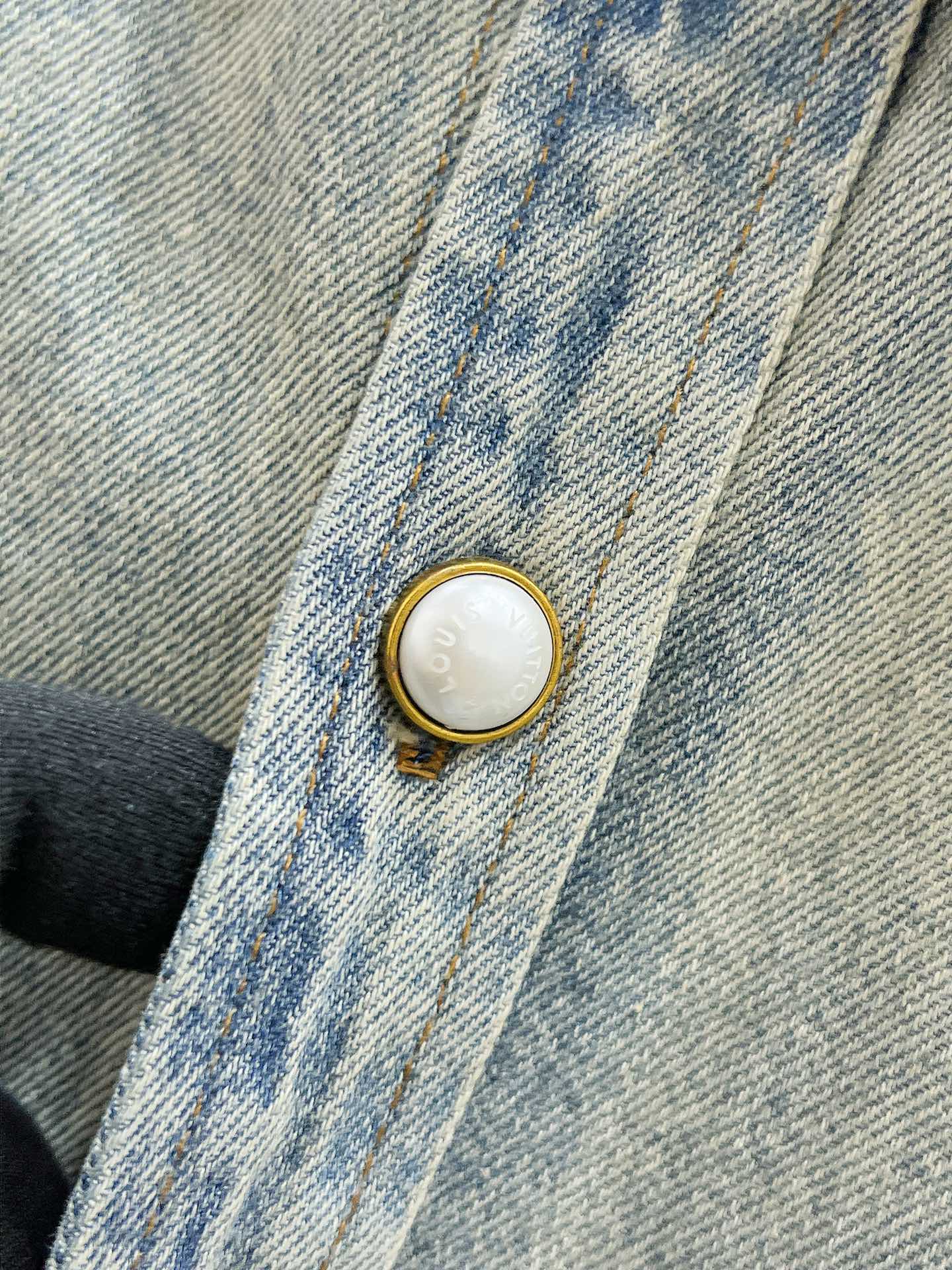 Louis Vuitton Color Block Denim Shirt