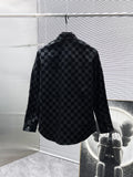 Mastermind Japan Checkered Skull Logo Shirt - Black