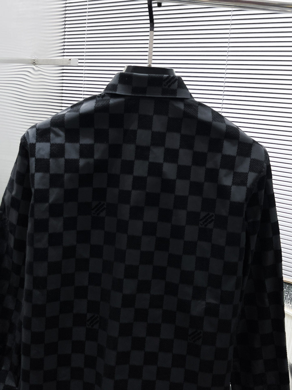 Mastermind Japan Checkered Skull Logo Shirt - Black