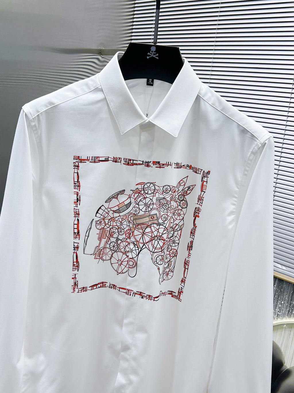 Hermès Carriage Print Shirt - White & Black