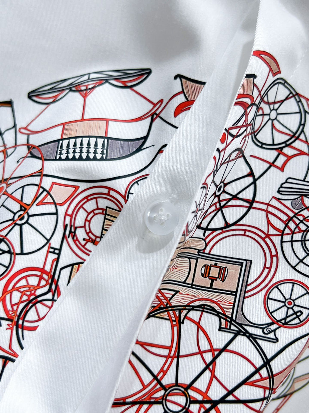 Hermès Carriage Print Shirt - White & Black