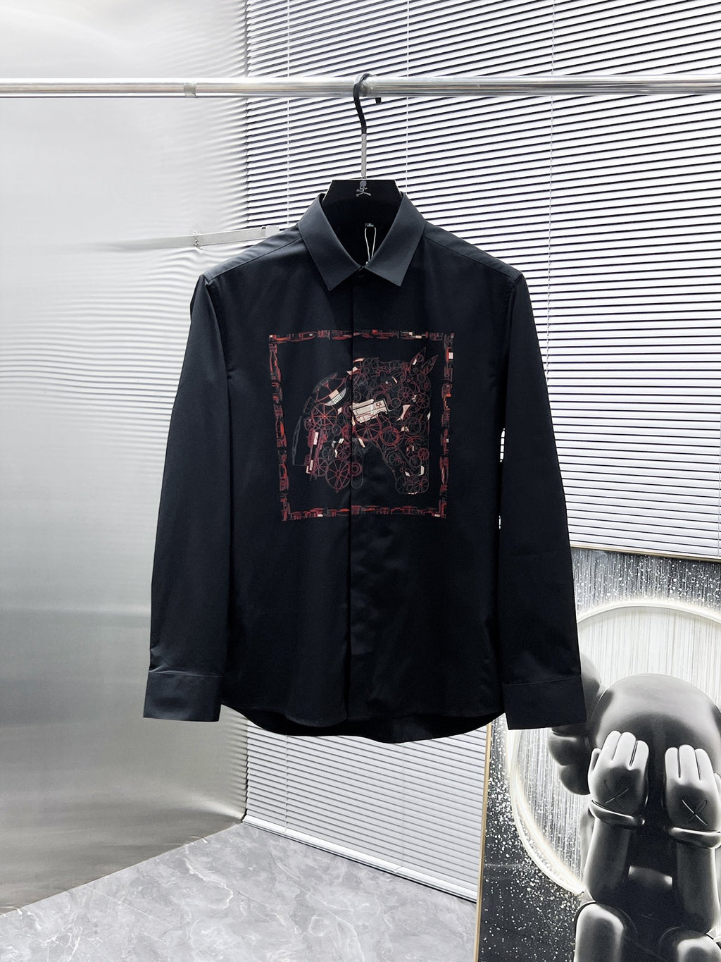 Hermès Carriage Print Shirt - White & Black