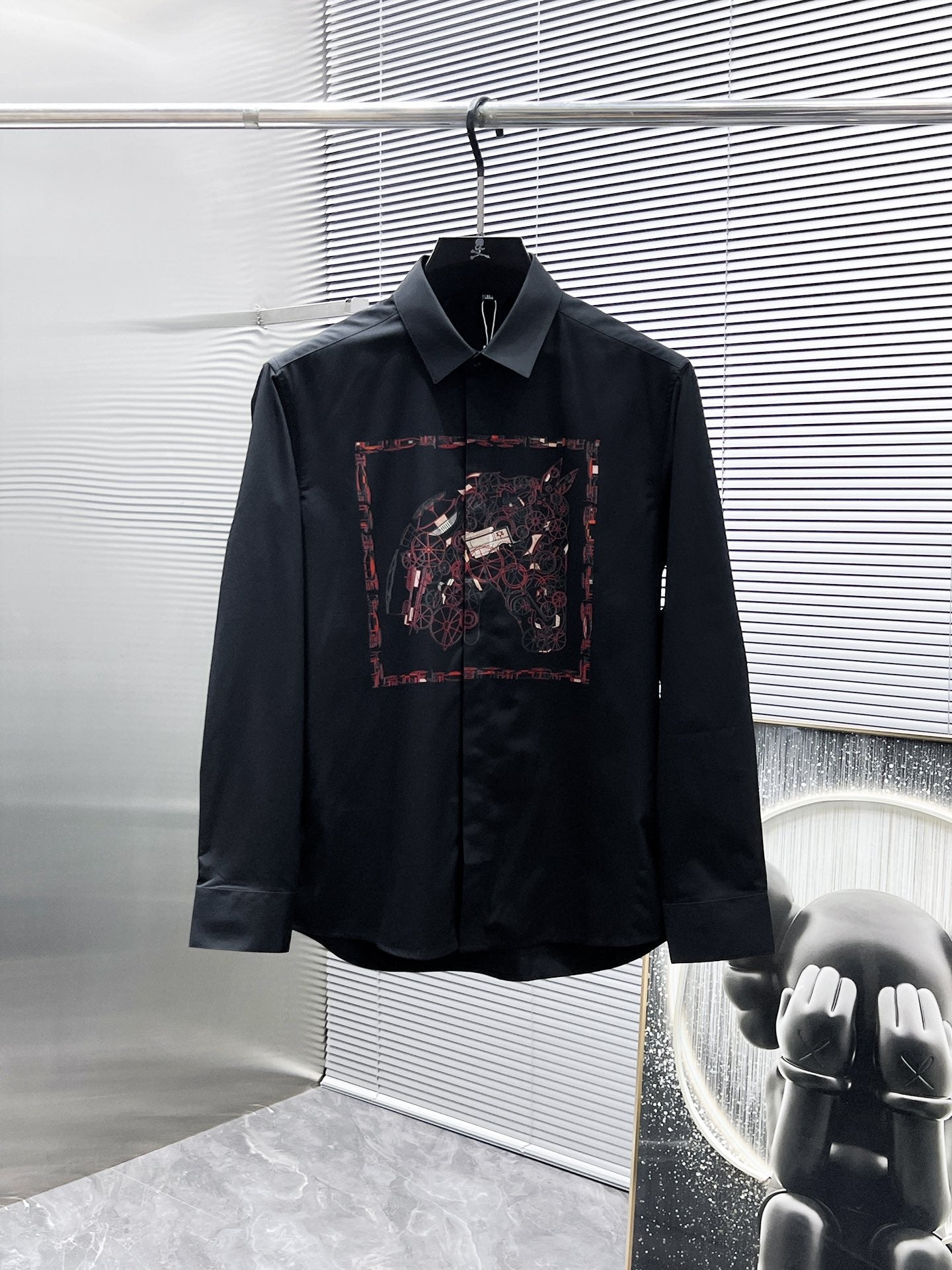 Hermès Carriage Print Shirt - White & Black