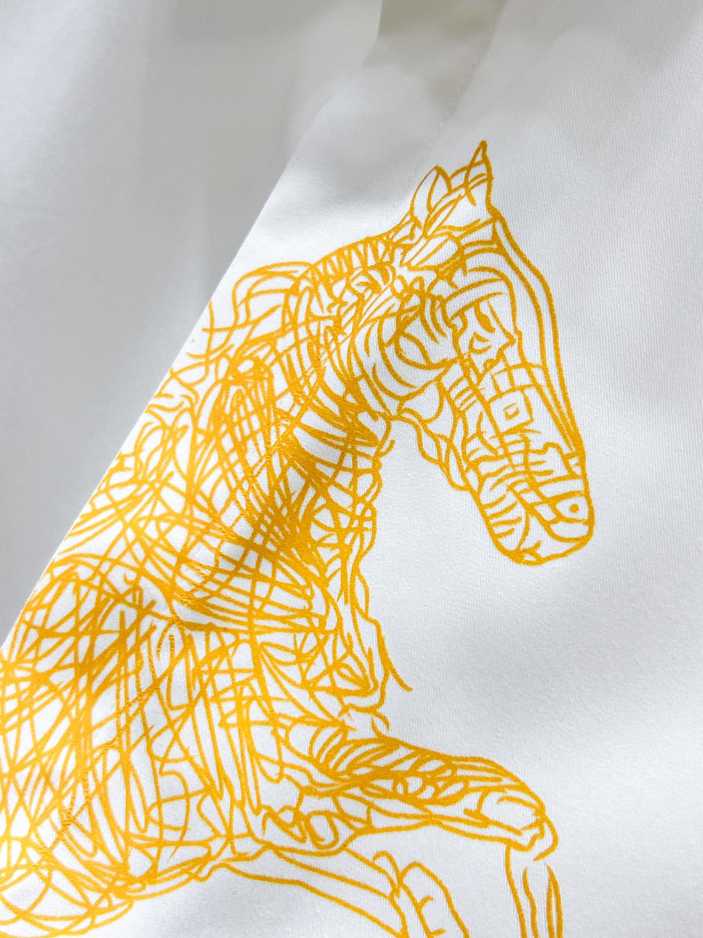 Hermès 2026 SS Rearing Horse Gold Embroidery Long-Sleeve Shirt — Black
