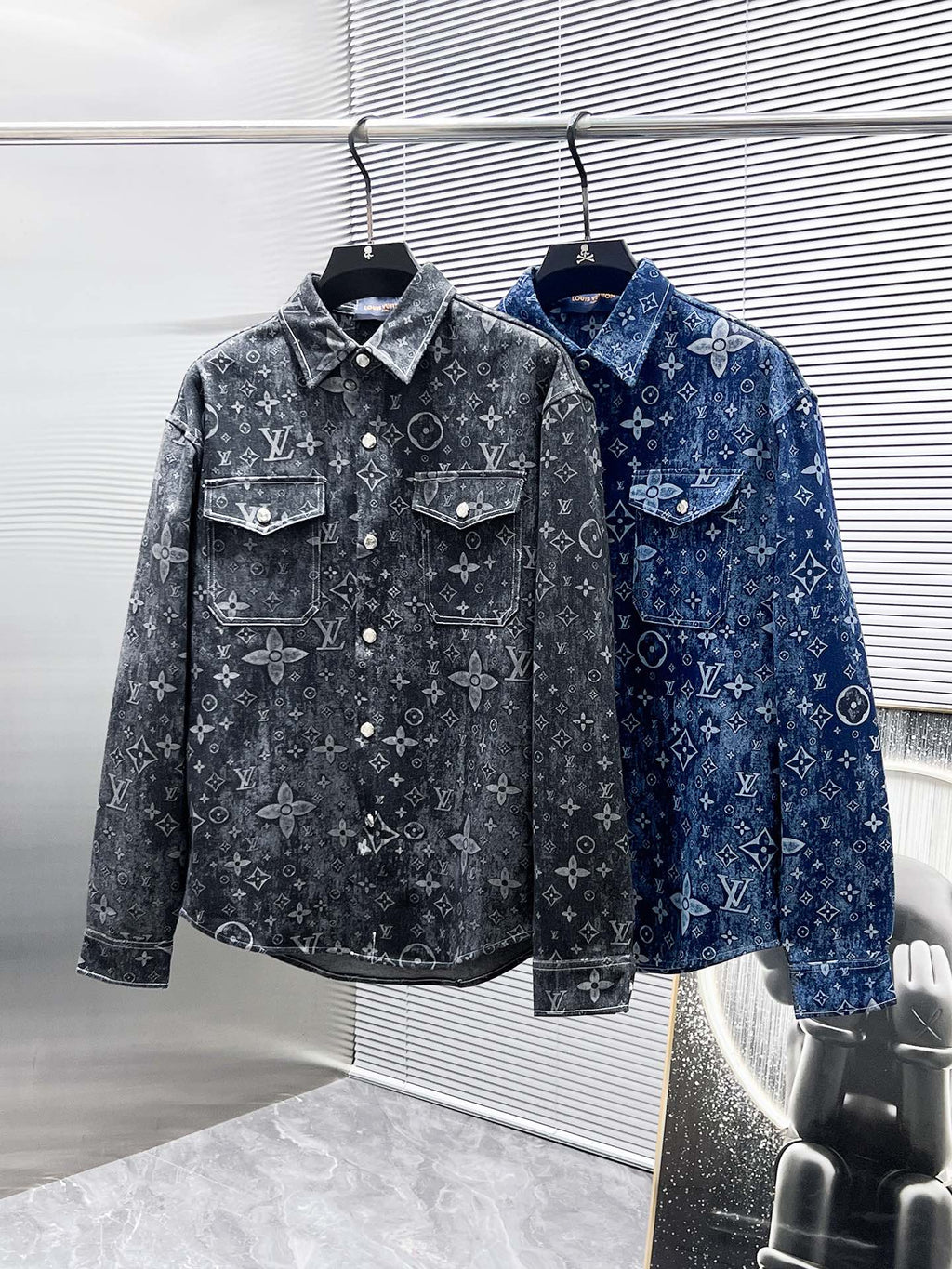 Louis Vuitton Monogram Denim Shirt - Blue