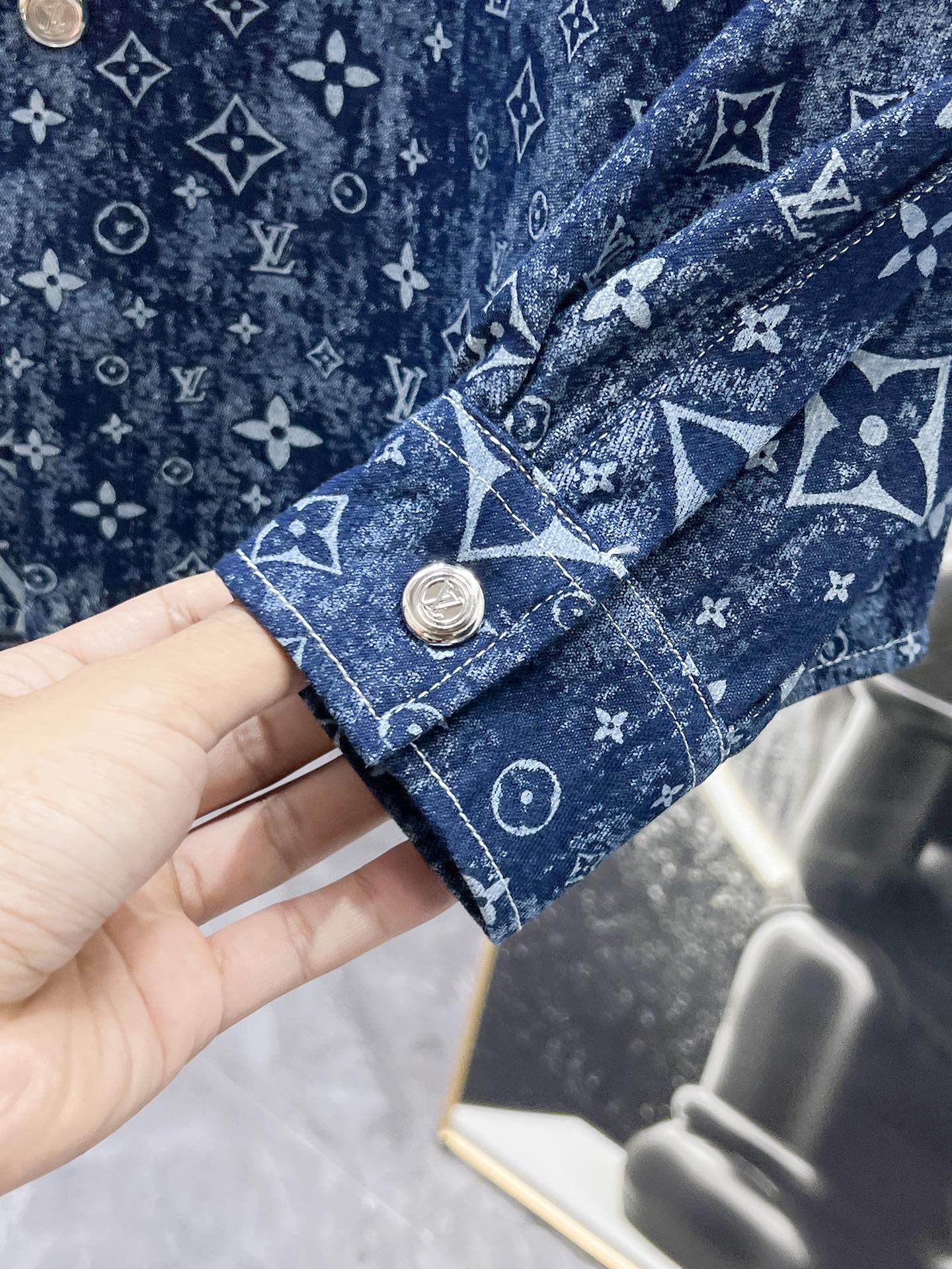 Louis Vuitton Monogram Denim Shirt - Blue