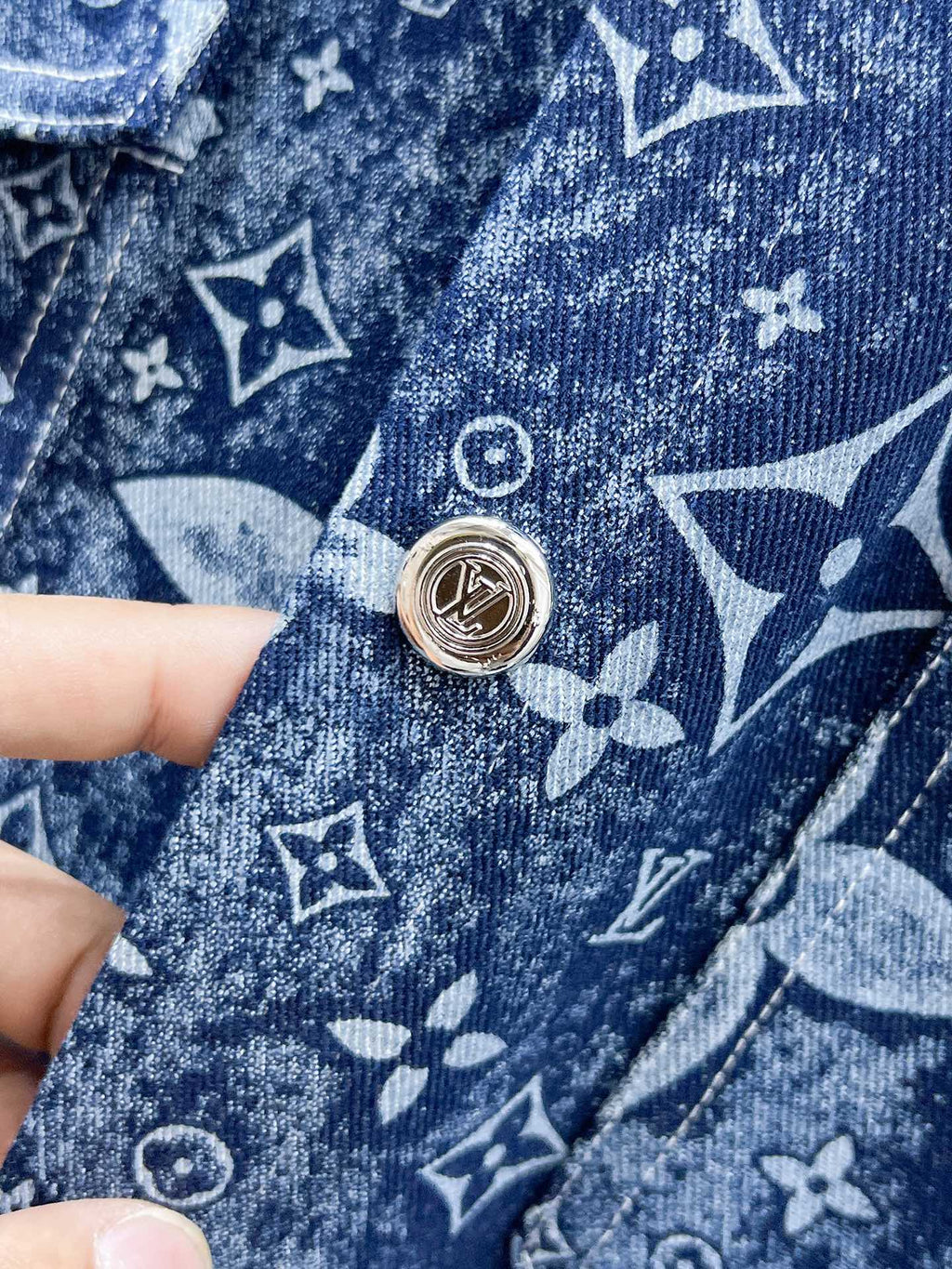 Louis Vuitton Monogram Denim Shirt - Blue