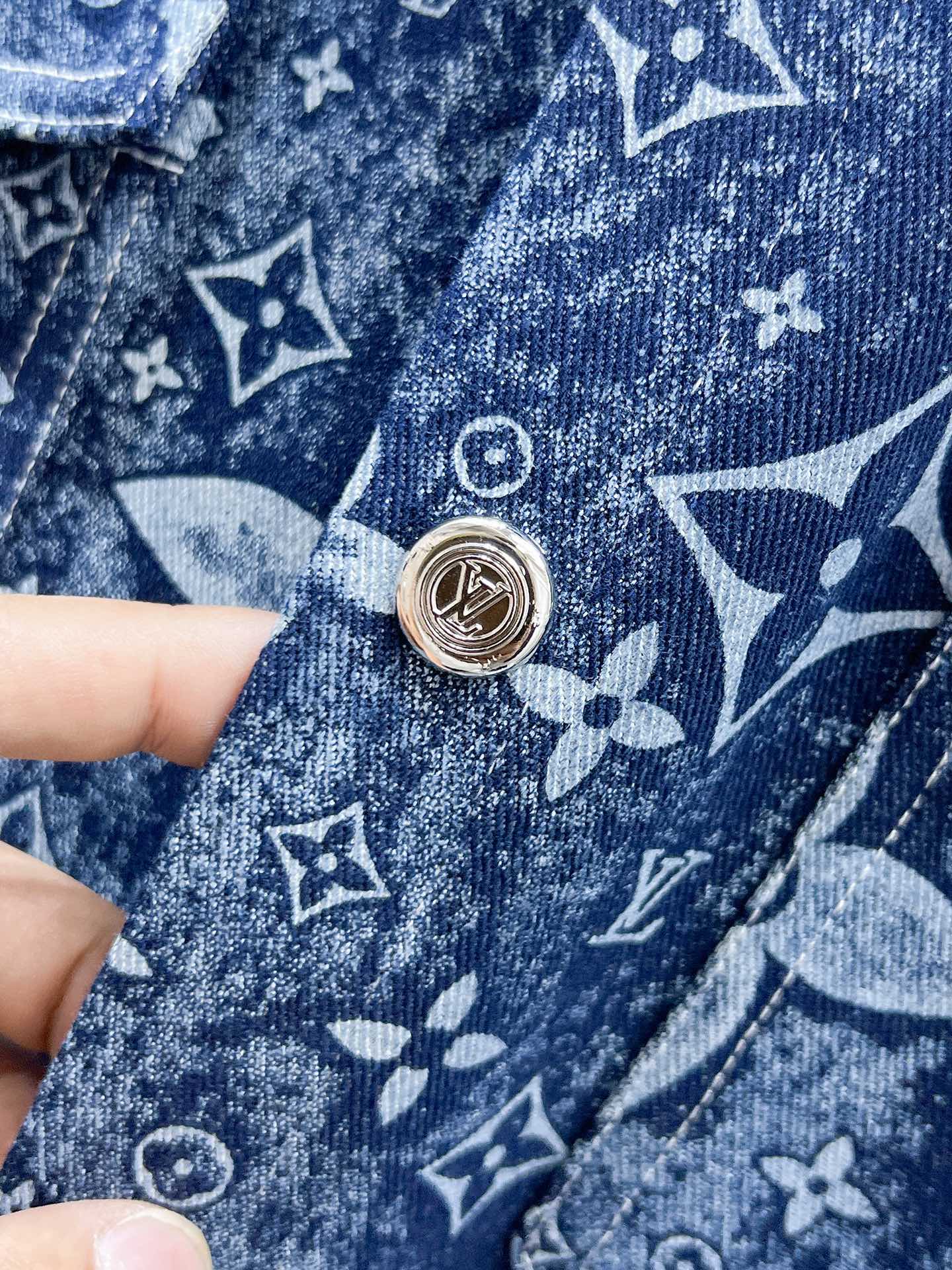 Louis Vuitton Monogram Denim Shirt - Blue