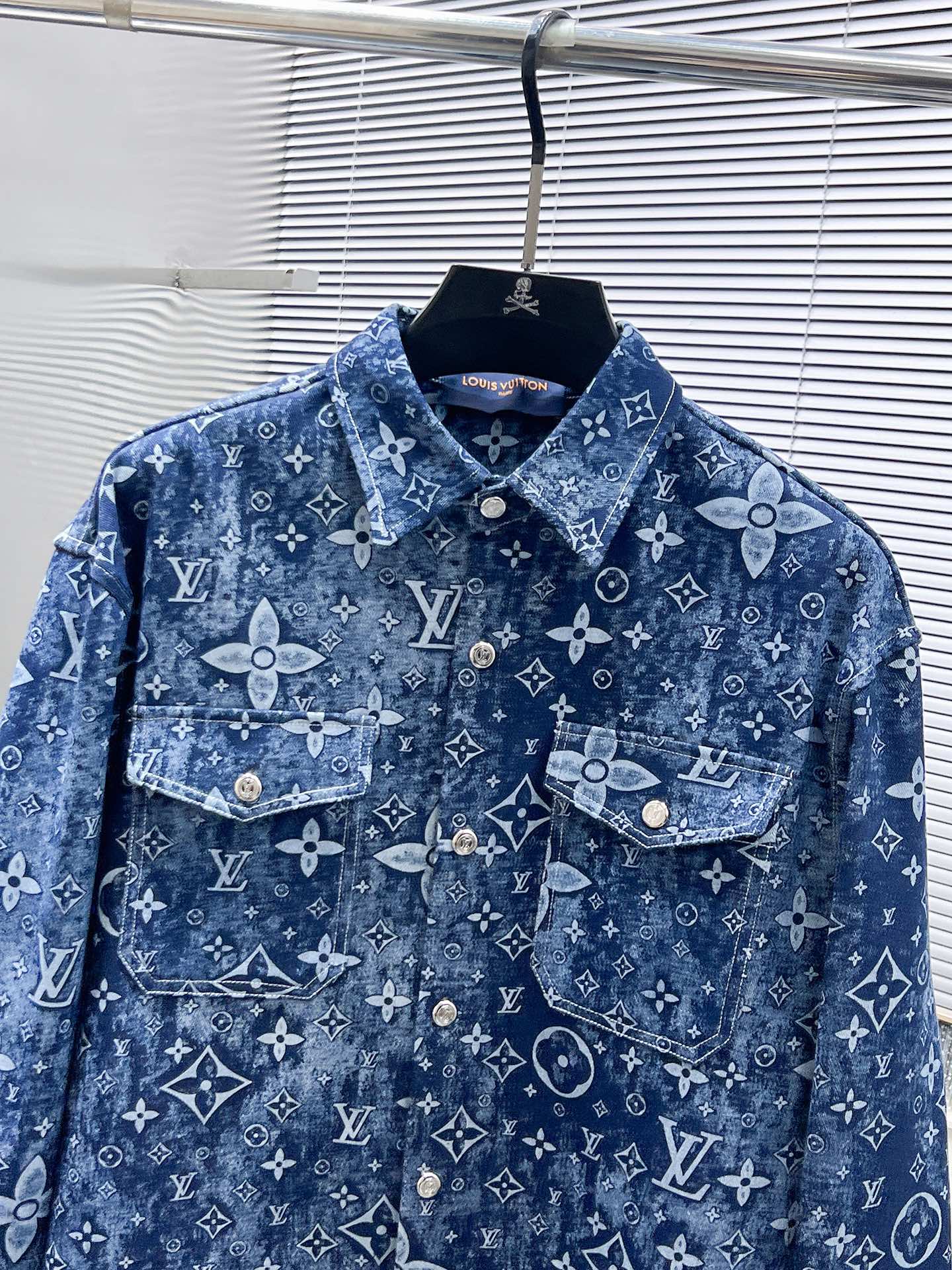 Louis Vuitton Monogram Denim Shirt - Blue