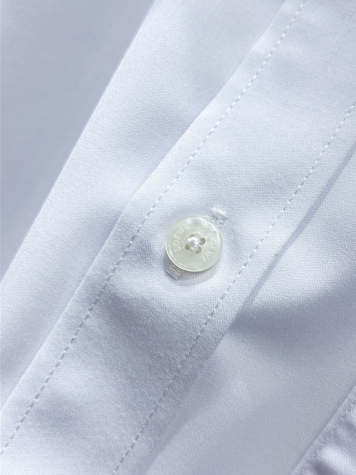 Loewe Embroidered Anagram Logo Shirt - White & Black