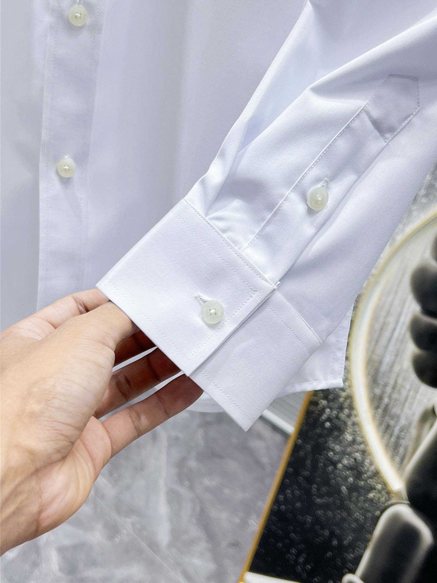 Loewe Embroidered Anagram Logo Shirt - White & Black