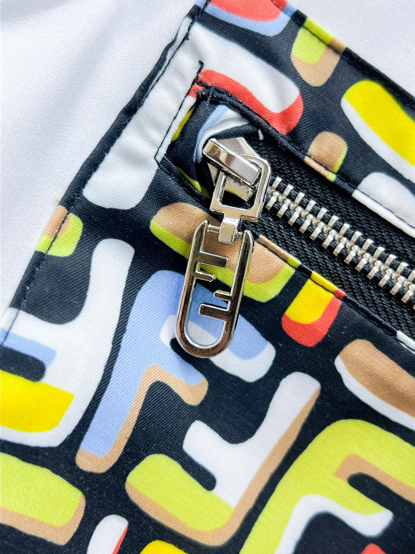 Fendi FF Logo Pocket Shirt - White & Black