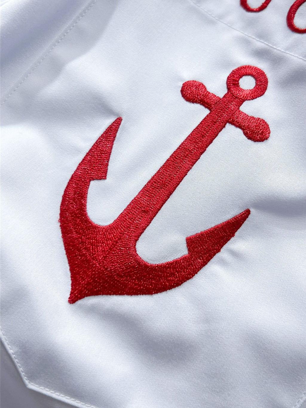 Gucci Anchor Embroidered Pocket Shirt - Black & White