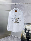 Louis Vuitton Airplane Embroidered Shirt - White & Black