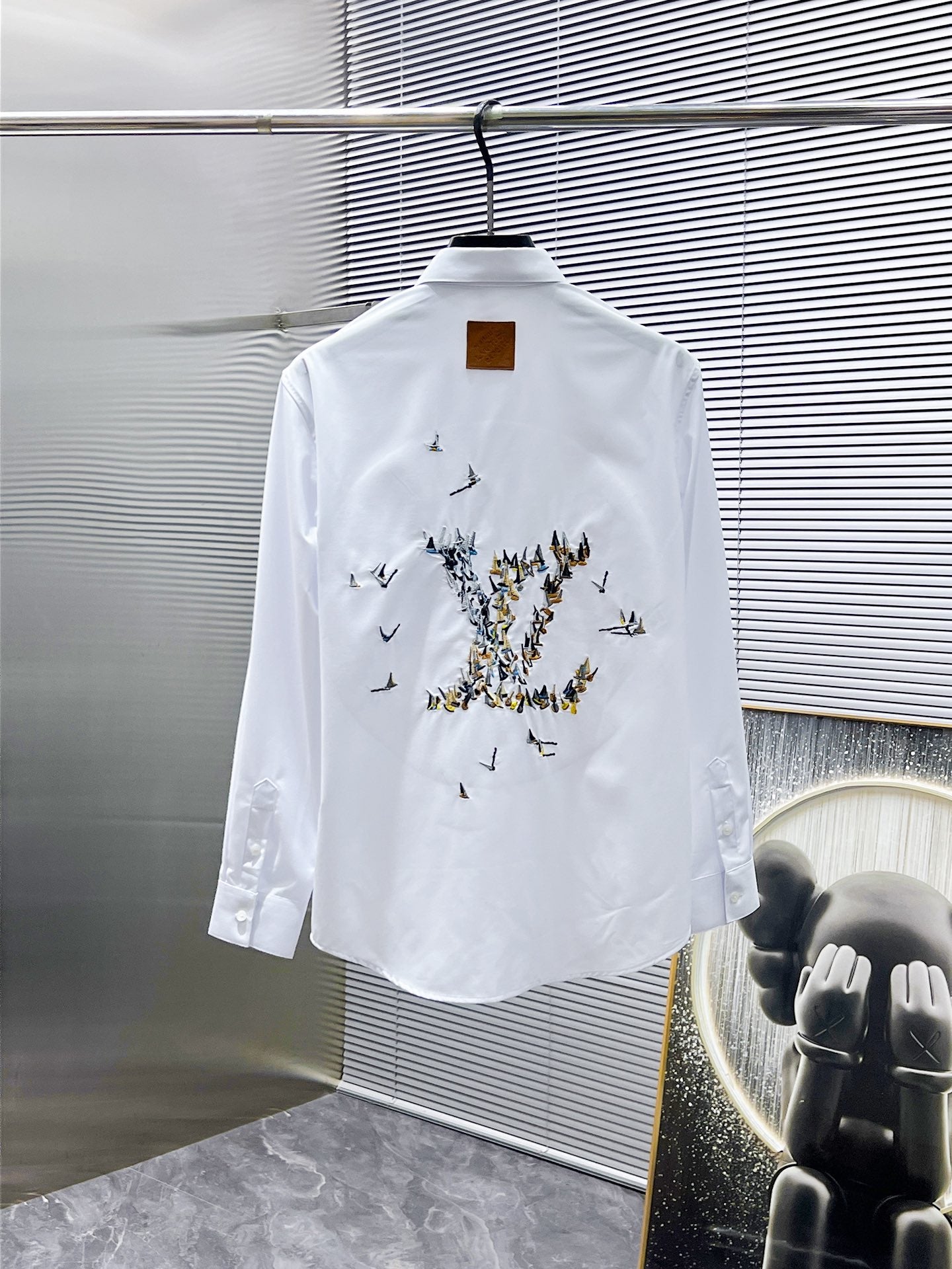 Louis Vuitton Airplane Embroidered Shirt - White & Black