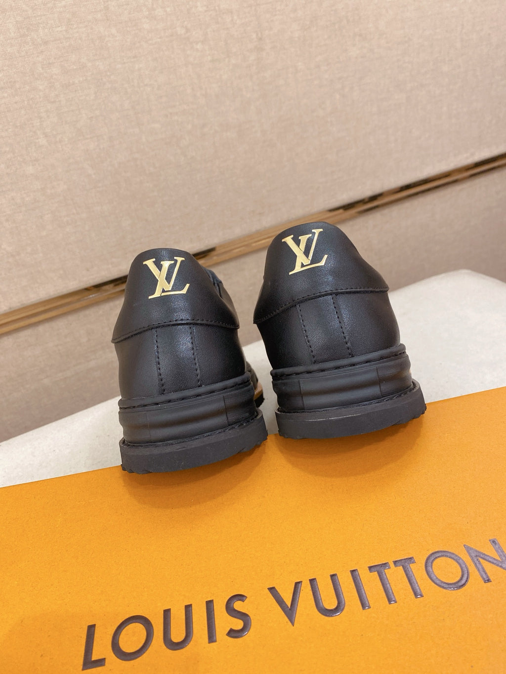 Louis Vuitton Sneakers - Navy with White LV Monogram Panel