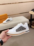 LV Monogram Court Sneakers - White & Black