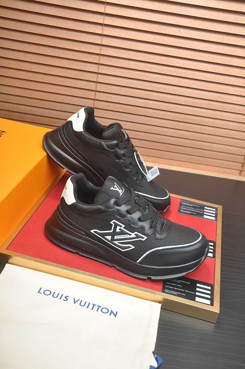 LV Run Away Sneakers - Black & White