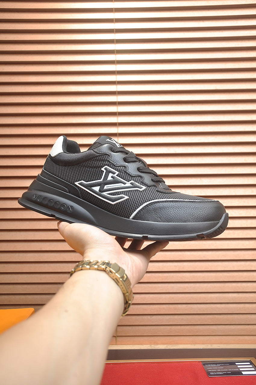 LV Run Away Sneakers - Black & White