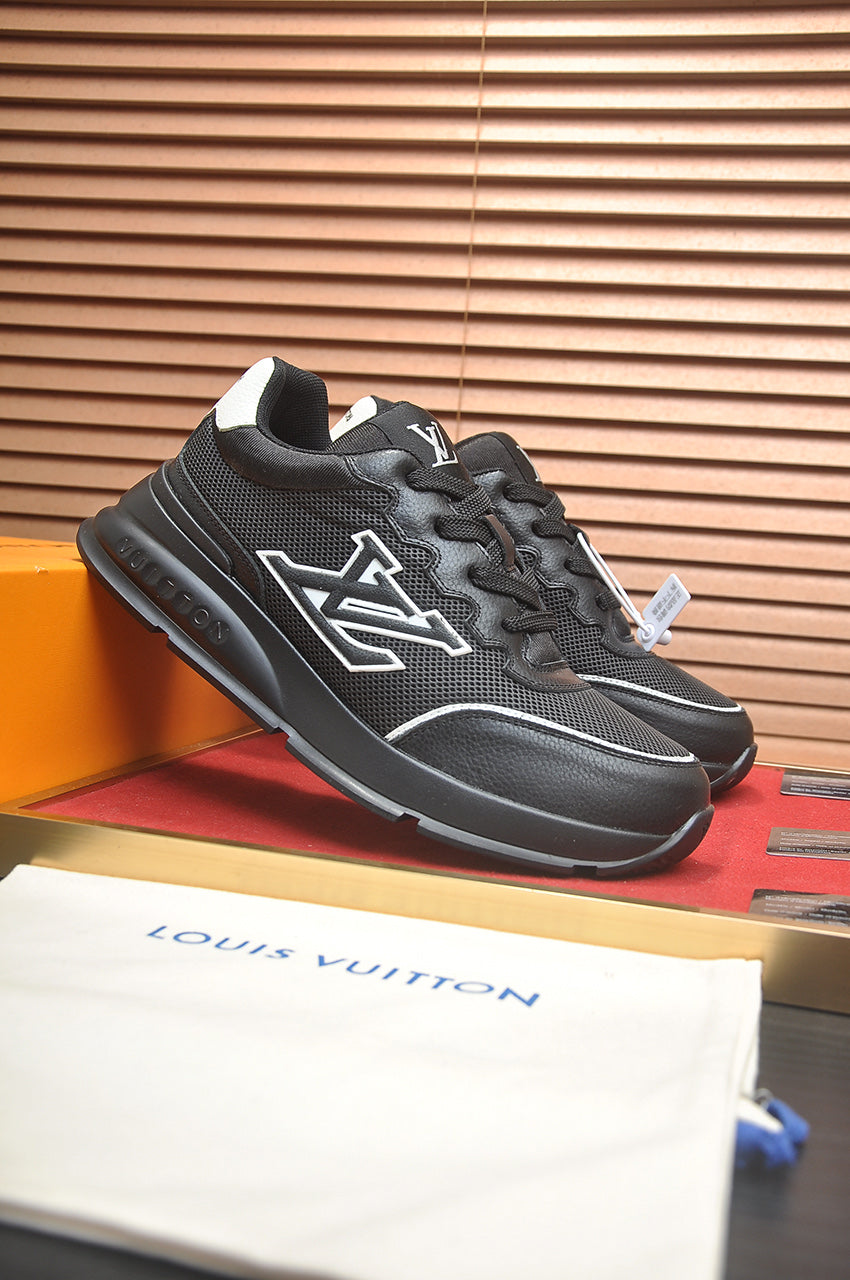 LV Run Away Sneakers - Black & White