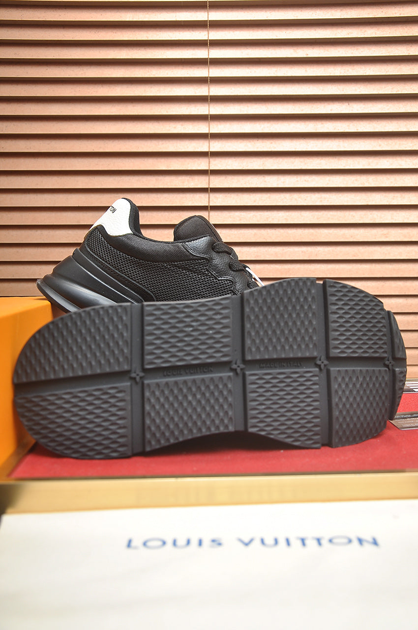 LV Run Away Sneakers - Black & White
