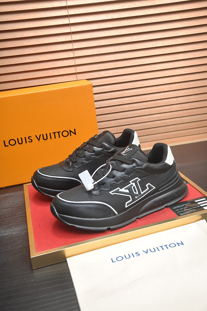 LV Run Away Sneakers - Black & White