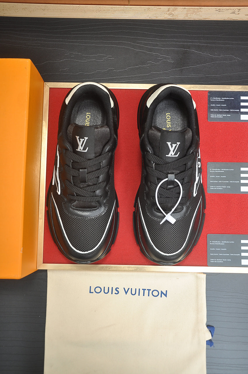 LV Run Away Sneakers - Black & White