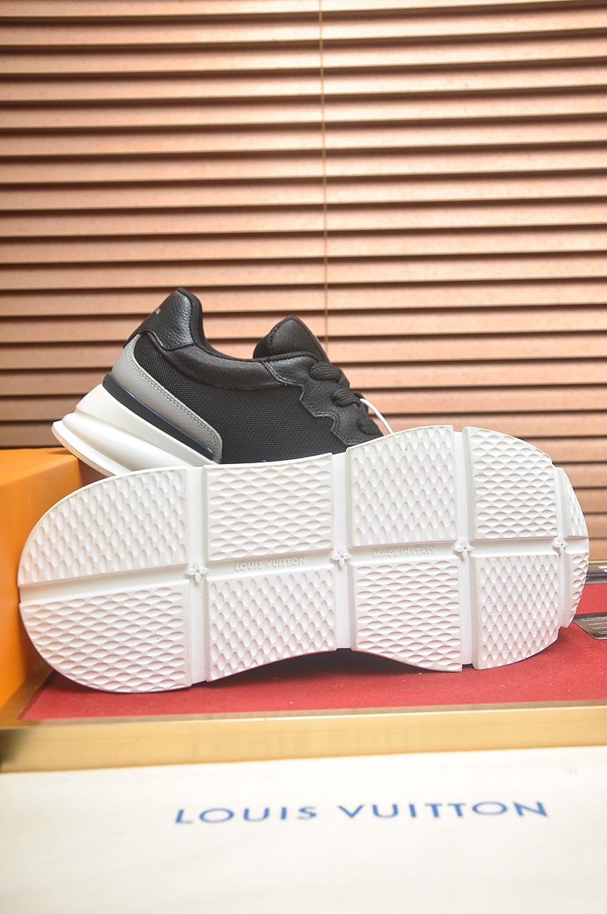 LV Run Away Sneakers - Black & Grey
