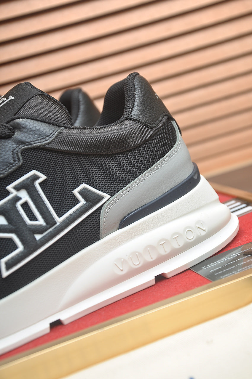 LV Run Away Sneakers - Black & Grey
