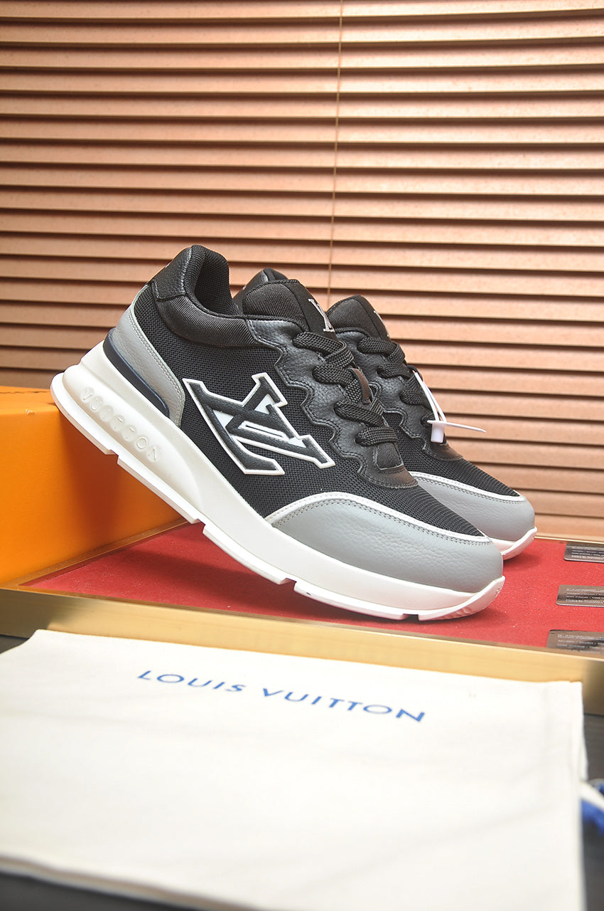 LV Run Away Sneakers - Black & Grey