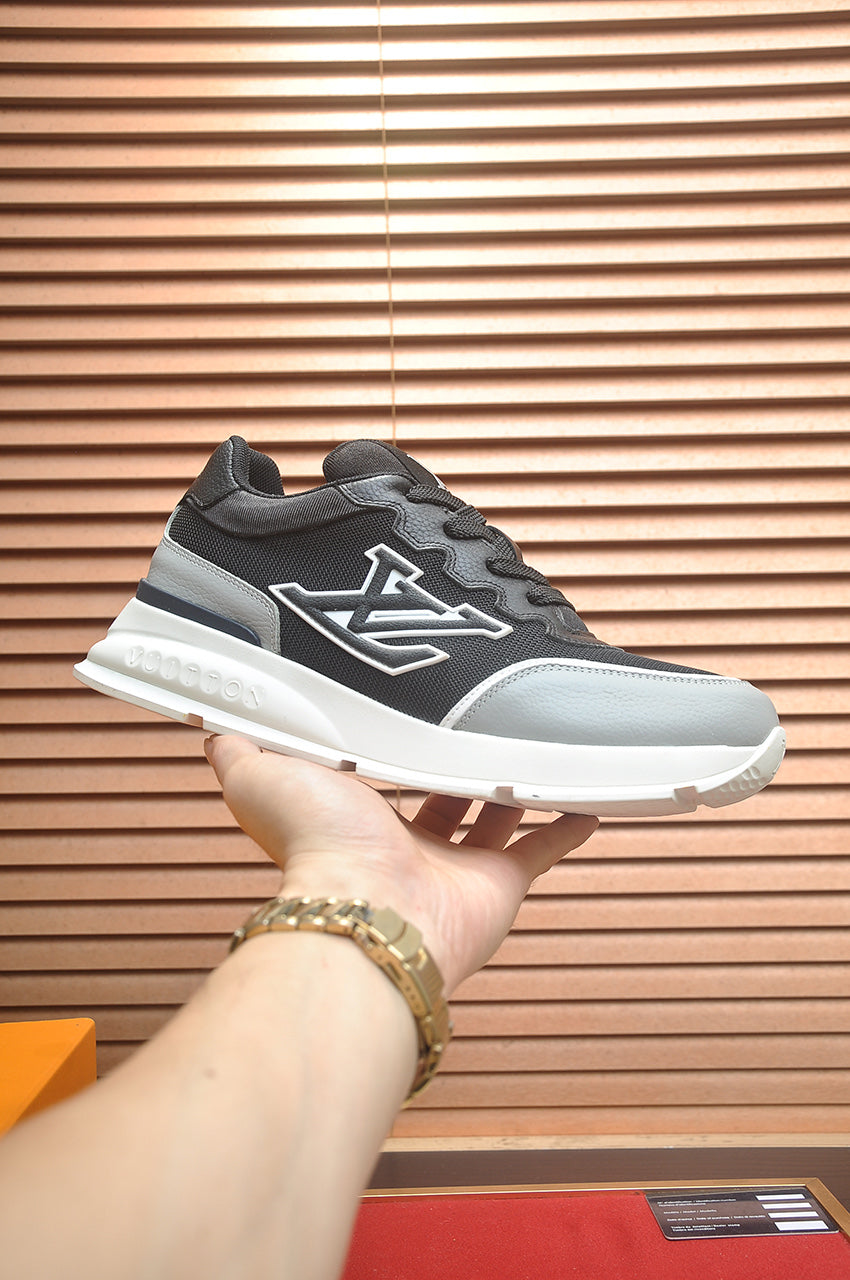 LV Run Away Sneakers - Black & Grey