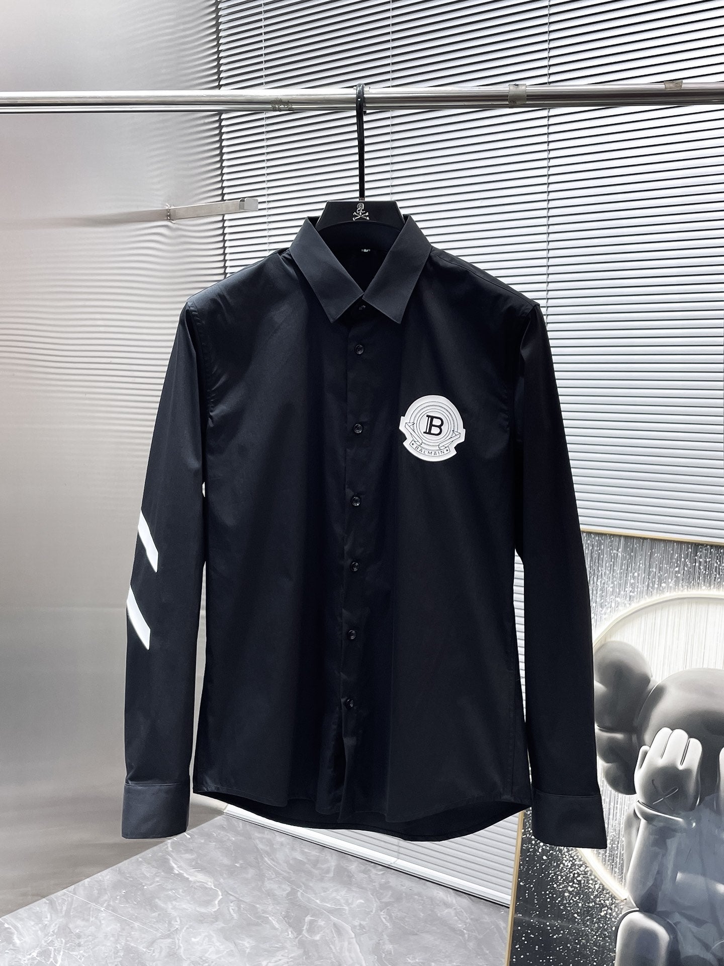 Balmain Paris Limited Edition Logo Shirt - White & Black