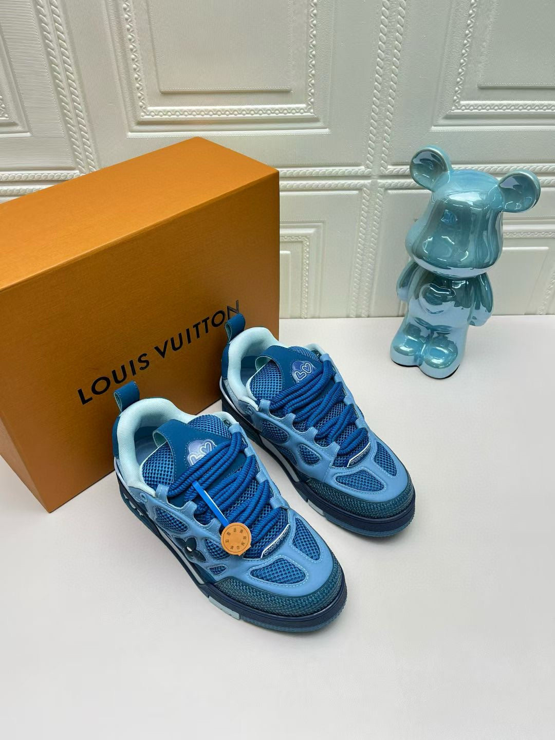 LV Trainer Sneakers - Ocean Blue Multi