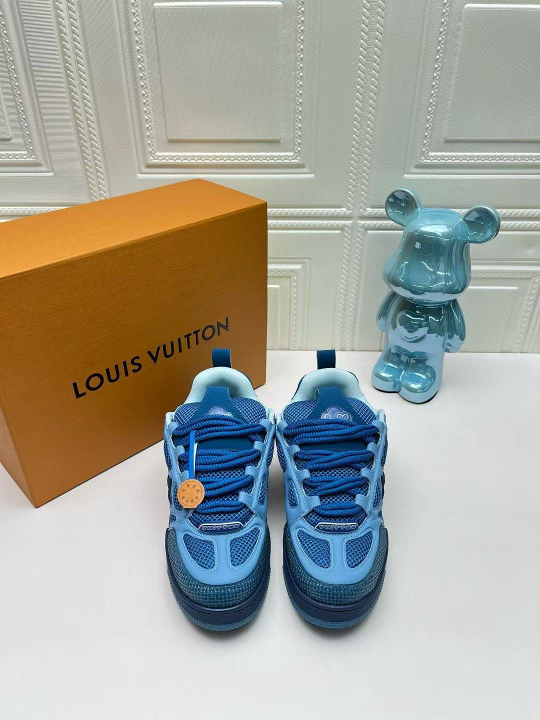 LV Trainer Sneakers - Ocean Blue Multi