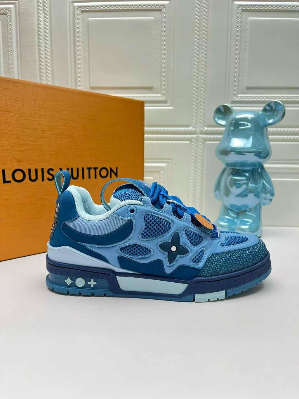 LV Trainer Sneakers - Ocean Blue Multi