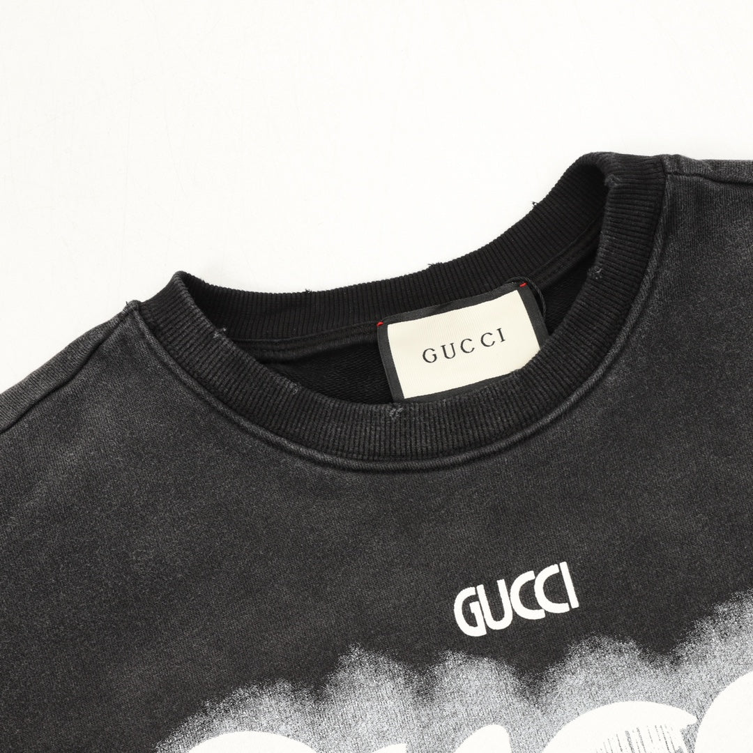 Gucci Graffiti Logo Washed Sweatshirt