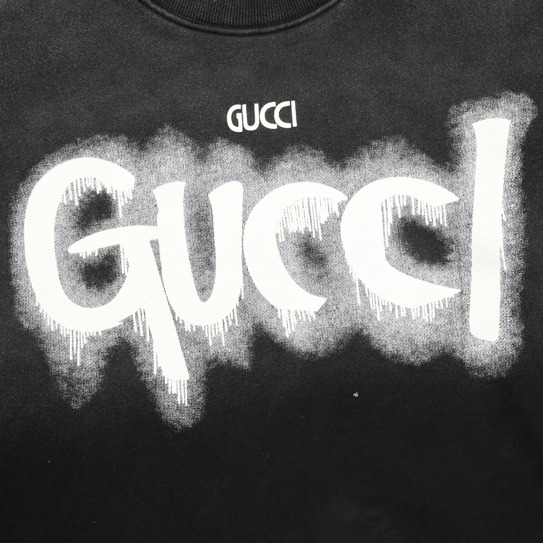 Gucci Graffiti Logo Washed Sweatshirt