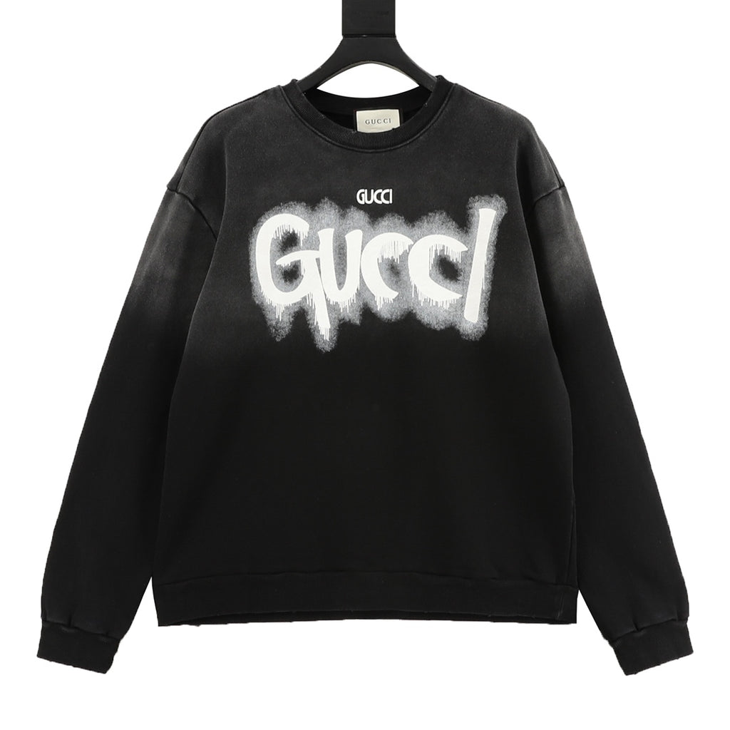 Gucci Graffiti Logo Washed Sweatshirt