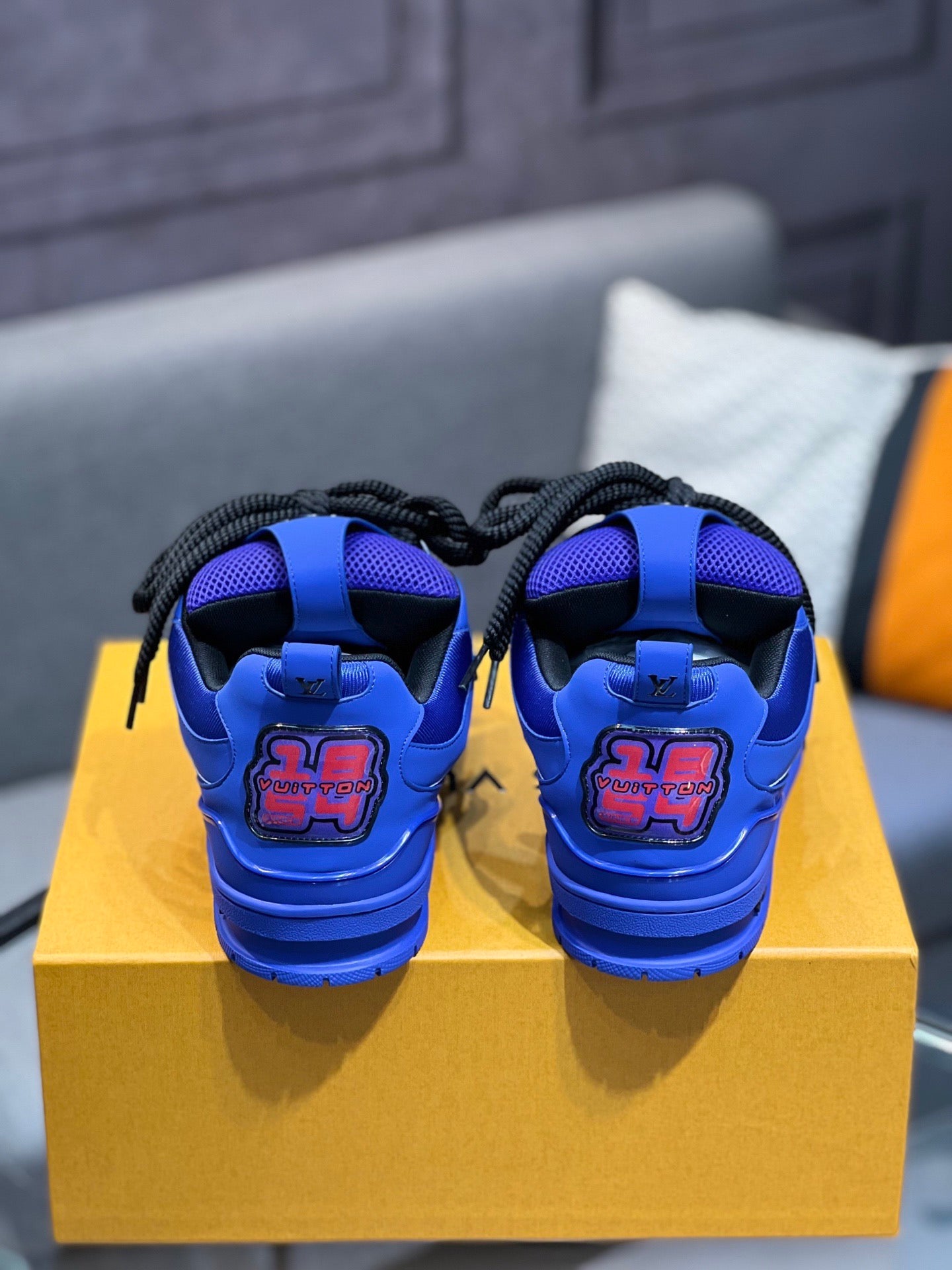 LV Trainer Sneakers - Electric Blue Monochrome